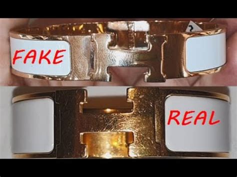 hermes clic fake vs real|hermes clic h real gold.